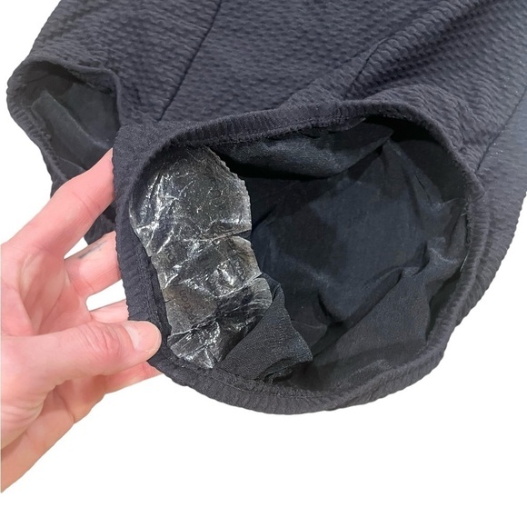 NWOT Jatzen Vintage One Piece Swim Suit Black Halter Top Size 12 Summer Swimwear - Picture 4 of 9